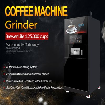 Buy OEM Commercial Coffee Machine Auto Coffee Vending Machine with Tea Brewer online manufacture