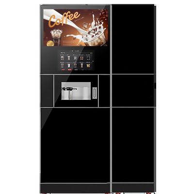 Buy 2400W Office QR Code Coin Operated Coffee Vending Machine With Ice Maker online manufacture