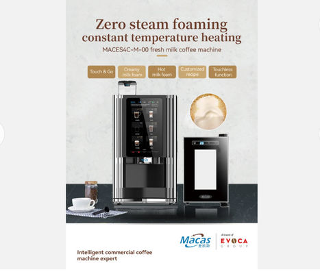 Buy Macas Automatic Commercial Bean To Cup Coffee Vending Machine with Advanced Control System online manufacture