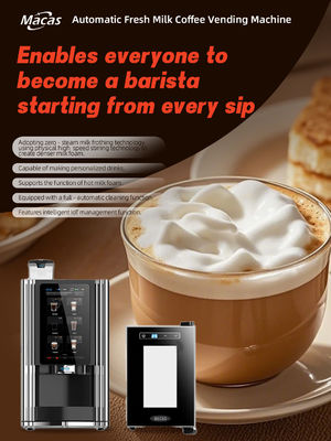 Buy Fresh Milk Bean To Cup Coffee Vending Machine With 15.6inch Touch Screen online manufacture
