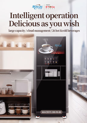 Buy Food-Grade Materials European-Sourced Parts On Macas Fully Automatic Freshly Ground Cabinet Coffee Machine online manufacture