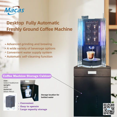 Buy Convenient And Intelligent Bean To Cup Coffee Vending Machine With Custom Cabinet online manufacture