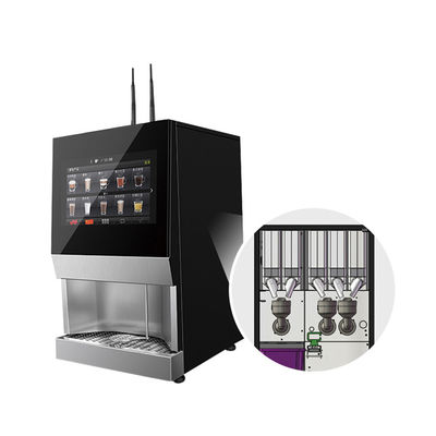 Good price SS304 Tempered Glass Tea And Coffee Vending Machine For Restaurant online