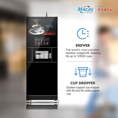 220VAC Floor Standing Coffee Machine Sheet Metal Self Serve Coffee Machine Commercial 220VAC