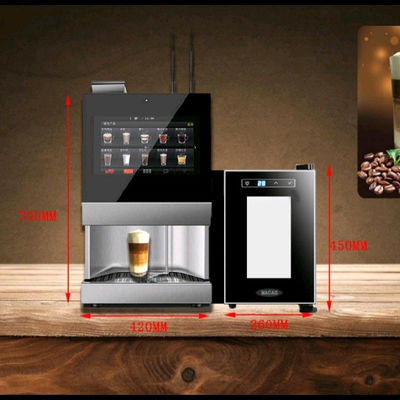 2000W Automatic Espresso Fresh Coffee Vending Machine 4G WIFI Internet
