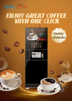 High Pressure Espresso Brewer For Coffee With Macas Commercial Fully Automatic Freshly Ground Cabinet Coffee Machine