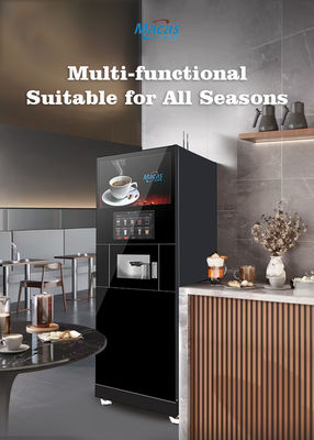 Good price Floor Standing Instant Tea Coffee Vending Machines With 27inch Advertising Screen online