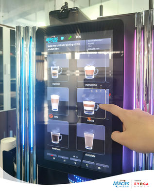 Good price 15.6inch Touch Screen Commercial Coffee Vending Machine With Automatic Dispensing online