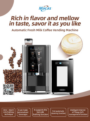 Good price Easy Adjustment Commercial Coffee Vending Machine R600a Refrigerants online