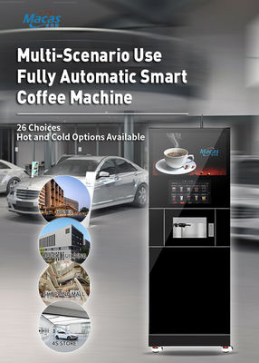 Good price Smart Monitoring And Cleaning With Macas Commercial Fully Automatic Freshly Ground Cabinet Coffee Machine online